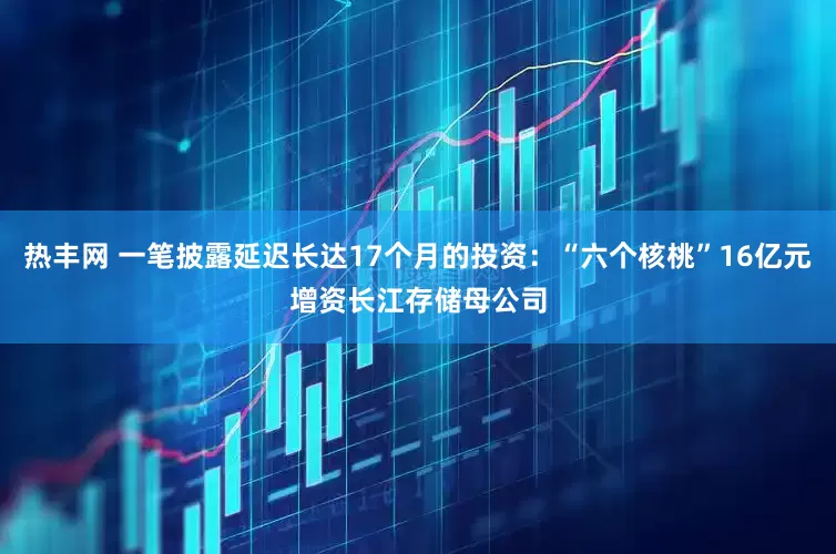 热丰网 一笔披露延迟长达17个月的投资：“六个核桃”16亿元增资长江存储母公司