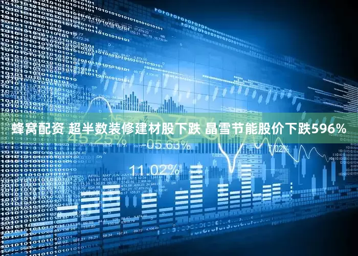 蜂窝配资 超半数装修建材股下跌 晶雪节能股价下跌596%